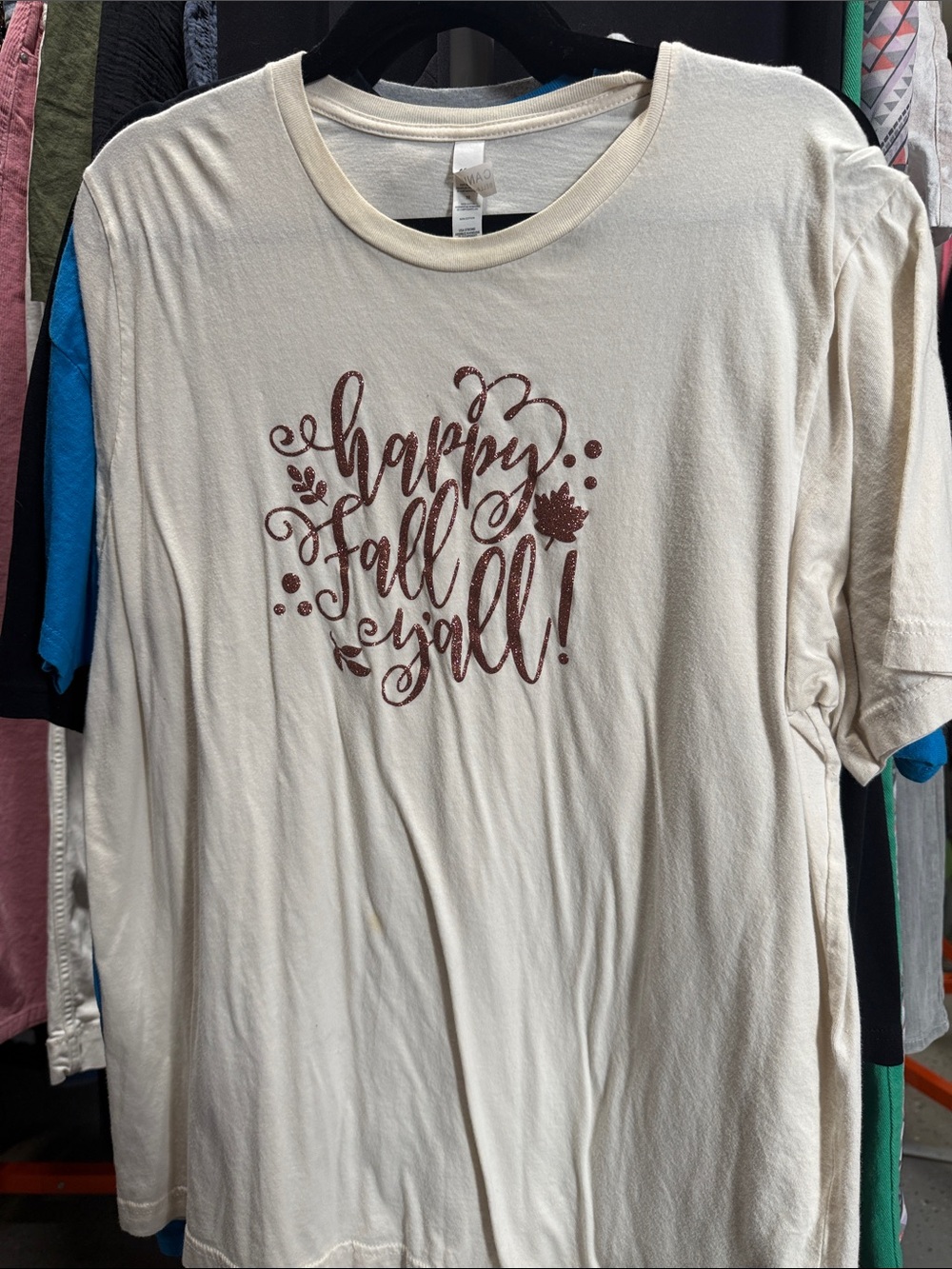 Happy Fall Y'all Cream Graphic Tee